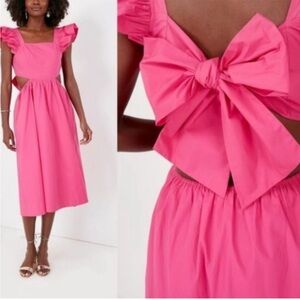 Hyacinth House Aspyn pink tie back dress-NWT